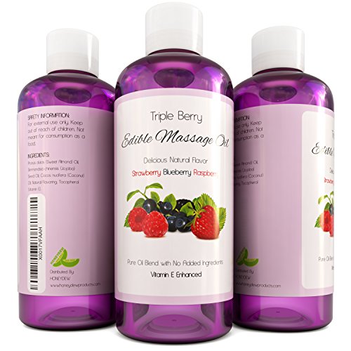 From USA ★ Edible Massage Oil Raspberry Blueberry Strawberry Sensual