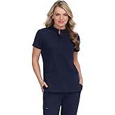 KOI Next Gen Driven Women's 4-Pocket Mandarin Collar Scrub Top