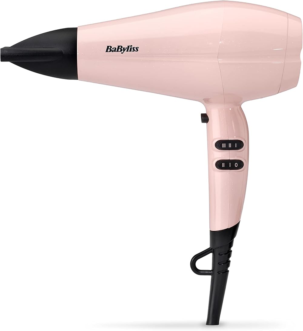 BaByliss Rose Blush 2200W Hair Dryer Ionic Lightweight Pink Powerful Fast Drying