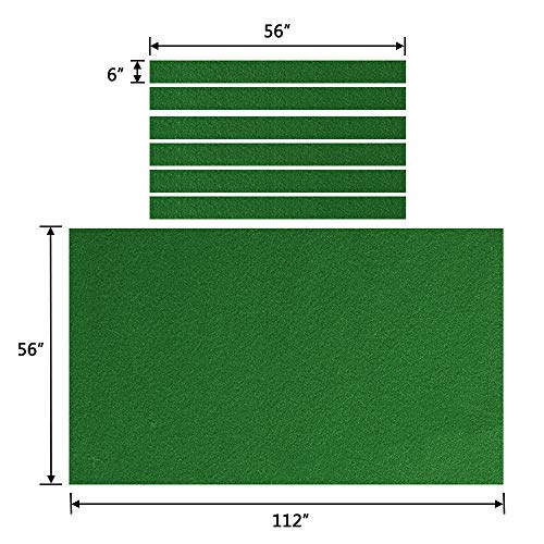 image for Boshen Billiard Cloth Pool Table Felt with 6 Cloth Strips for 7/8/9 Fo