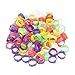 120PCS Poultry Leg Bands Bird Chicks Ducks Clip-on Rings 6 Colors