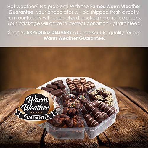 image for Fames Chocolates Dark Chocolate Valentine's Gift Box - Handcrafted Cho