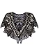 Vijiv Women's 1920s Shawl Wrap Art Deco Sequin Beaded Evening Cape Bolero Flapper Cover Up