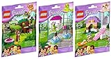 Lego Friends Animal Series 3 Complete Set with Parrot Puppy Fawn