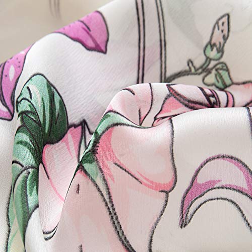 Bellonesc Silk Scarf 100% silk Long Lightweight Sunscreen Shawls for Women… (mix23) - Thumbnail 3