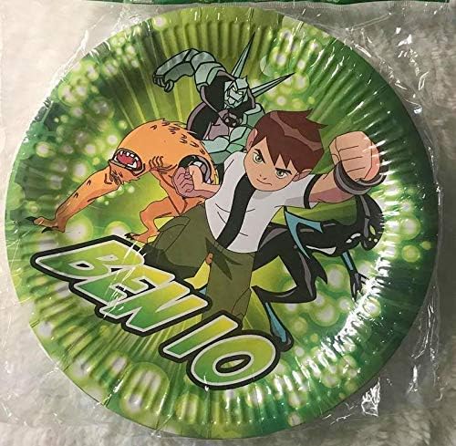 Gallmark Aliens Ben and Friends Party Plates Lunch Birthday Decoration 10 PC Boy