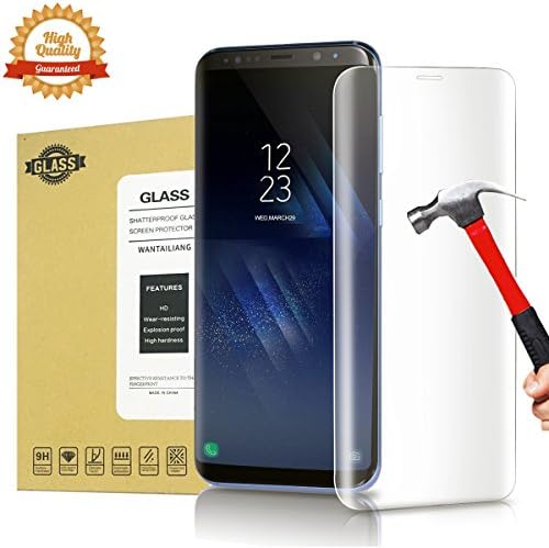 Samsung Galaxy S8 Screen Protector, [3D full coverage]HD Tempered Glass EDGE transparent [S8 (5.8")]