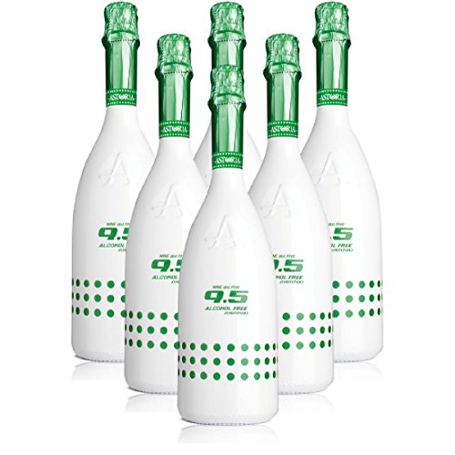 9.5 Cold Wine Alcohol Free ZEROTONDO Sekt ASTORIA Italienischer alkoholfreier Sekt (6 flaschen 75 cl.)