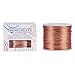 BENECREAT 9 10 12 15 17 18 20 Gauge Aluminum Wire (18 Gauge,492 FT) Anodized Jewelry Craft Making Beading Floral Colored Aluminum Craft Wire for Garden, Model Making - Copper Tone