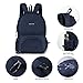 Baolifeng Lightweight Durable Backpack Foldable Tote Bag Camping Outdoor Hiking Daypack (Navy)