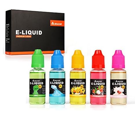 Salcar® Premiumset E-Liquid 5x20ml für E-Zigarette, elektrische zigaretten, E Shisha, Top Kundenempfehlung (Mango Smoothie, L