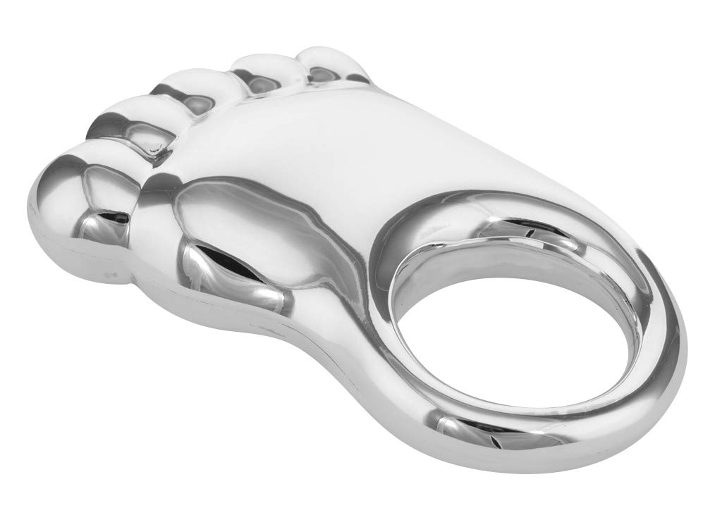 Amazon Com Very Cute Baby Foot Rattle Sterling Silver Baby Rattle Made In Italy Handmade