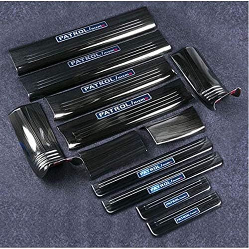 YXSMTB Welcome pedal sill pedal accessories decorative interior for Nissan Patrol Y62 2012 2019