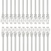 GEARit Cat 6 Ethernet Cable (24-Pack 1 Foot) Cat6 Network Patch, 10Gbps, RJ45, Snagless Cord, Gold-Plated Connectors, Internet for PC, TV, Tablet, Router, Printer, Servers, IT Data Center - White
