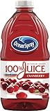 Ocean Spray 100% Juice, Cranberry, 60 Ounce