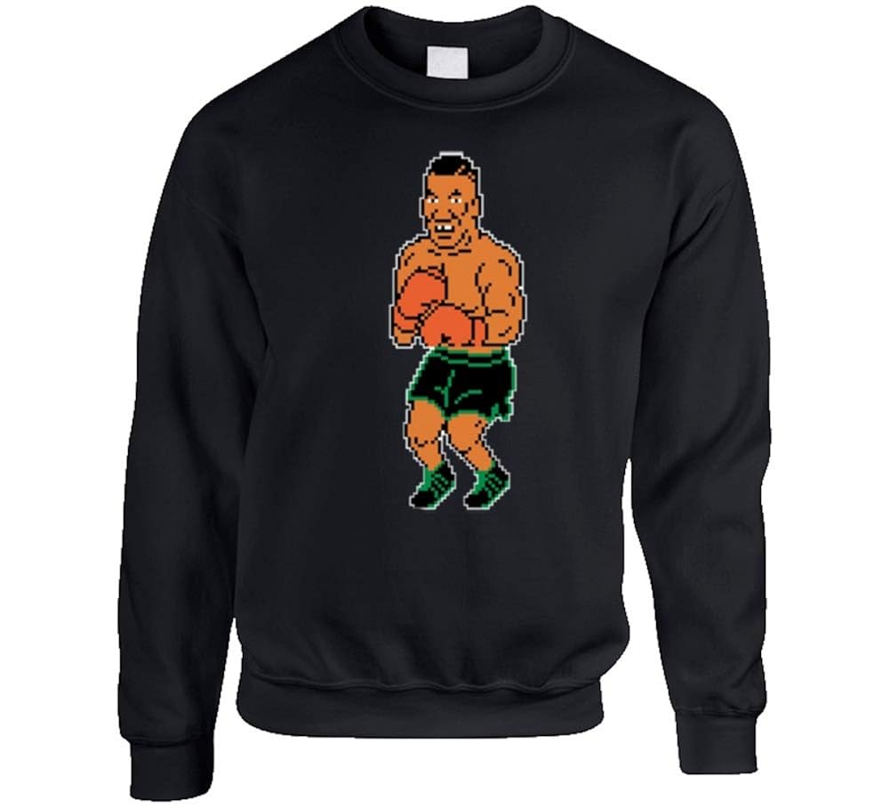 Mike Tyson S Punch Out 8 Bit Boxing Crewneck T Shirt | Stellanovelty