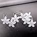 Yantu Womens Flower Bridal Wedding Hair Pin with Crystal (Pack of 20) (Sharp five leaves)