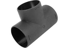 Partuto 75mm Car Heater Warm 3 Way Air Ducting Pipe T Shape Outlet Connector Black Plastic Replacement