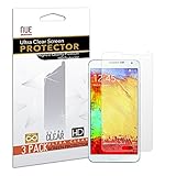 NOTE 3 SCREEN PROTECTOR, Nue Design Cases TM Samsung Galaxy Note III 3 N9000 Screen Protector Anti-Glare, Anti-Scratch, Anti-Fingerprint HD Clear Film (Invisible) [3 PACK]