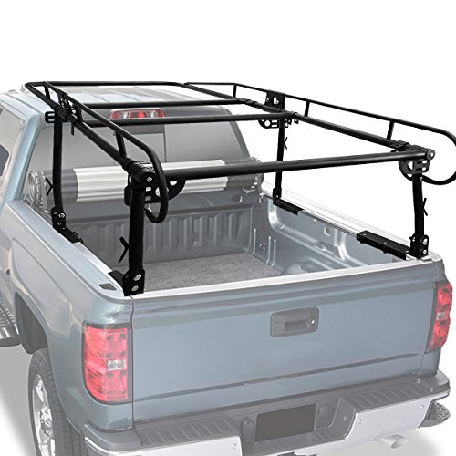 Universal Adjustable 132 inches X 57 inches Steel Pickup Truck Ladder