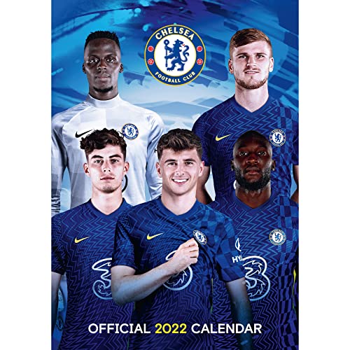 Official Chelsea Football Club 2022 Calendar - Month To View A3 Wall Calendar