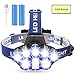 Headlamp Flashlight, Brightest【COB Beam】6 Modes Work Headlamp with Red Strobe Lights, USB Rechargeable Waterproof Headlight Flashlight for Outdoor Camping Cycling Hunting Fishing