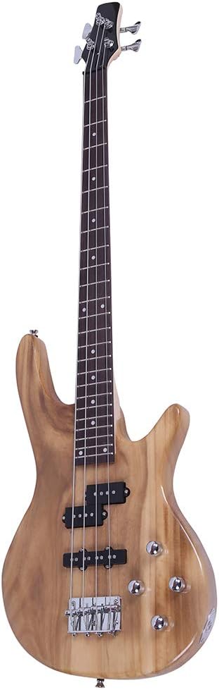 Exquisite Stylish IB Bass Guitar with Power Line and Wrench Tool (Burlywood)