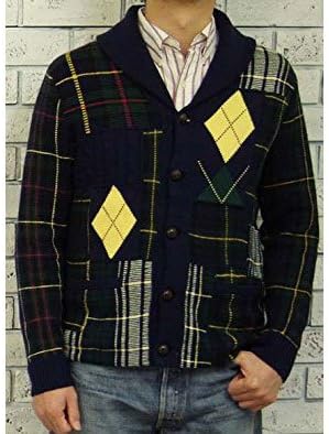 ポロ ラルフローレン Polo Ralph Lauren ショールカラー パッチワーク ニット カーディガン 並行輸入品 Phoenixlightings