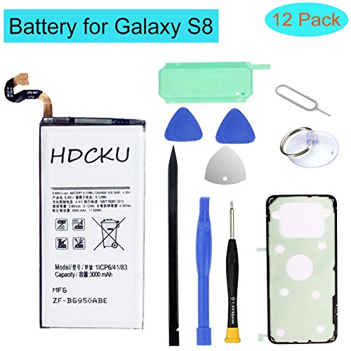 Samsung Galaxy S8 Battery Replacement for G950 EB-BG950ABE with Full Repair Tools Set and Instruction Manual(365 Days Warranty)