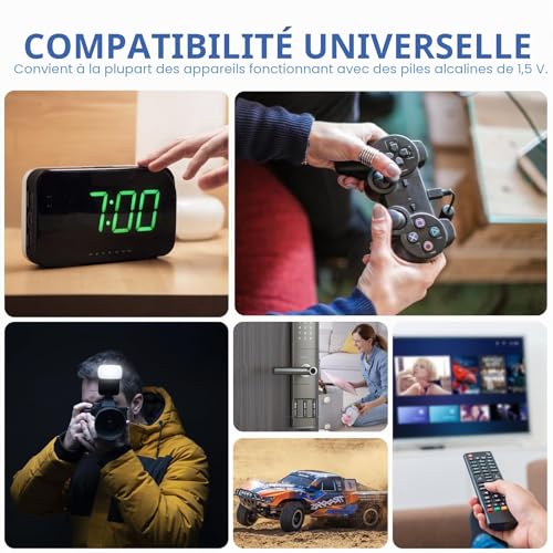 BONAI Rechargeable Batteries AA and AAA (Pack of 16, 8AA + 8AAA) - Mixed Pack NiMH 1.2V High Capacity 2800/1100 mAh | 1200 Cycles, Low Self-Discharge, Perfect for Home Equipment