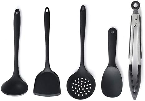 Amazon 調理器具 シリコンキッチン用品セット5ピース 鍋を傷つけないでください耐熱性調理器具 ツールセット オンライン通販