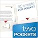 Oxford Laminated Twin-Pocket Folders, Letter Size, White, Holds 100 Sheets, Box of 25 (51704EE)