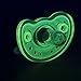 Joovy Silinoogie Baby Pacifier Featuring Super-Soft, Dishwasher-Safe Silicone, Durable One-Piece Design for Easy Cleaning, and Safe PPSU Color Insert - (Night Glow)