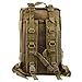 HUKOER 17.7''x 9.9''x 9'' Tactical Rucksack - Fashionable 30L Multiple Colors Outdoor Tactical Shoulder Hiking Daypack Military Backpack Perfect for Young Camping Trekking Hunting (Khaki)