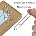 HAHIYO Paperclips Nonskid New Upgrade No Paper Scratch Large 3” Length Paper Clips with Curve Non Skid Heavy Duty Tight Grip Thick Rust Proof Reusable Metal Bright Silver for Home Office 30 Pack