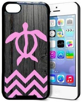 Houseofcases Pink Hawaiian Turtle Honu On Dark Wood iPhone 5c Case - Fits iPhone 5c