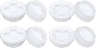 sourcing map 2 Inch Drum Bung Cap with Silicone Seals 8 Pcs Coarse Fine Thread