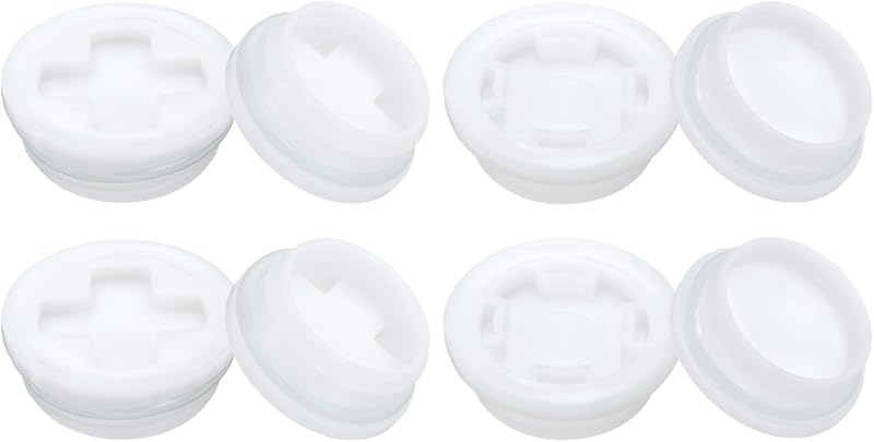 sourcing map 2 Inch Drum Bung Cap with Silicone Seals 8 Pcs Coarse Fine Thread