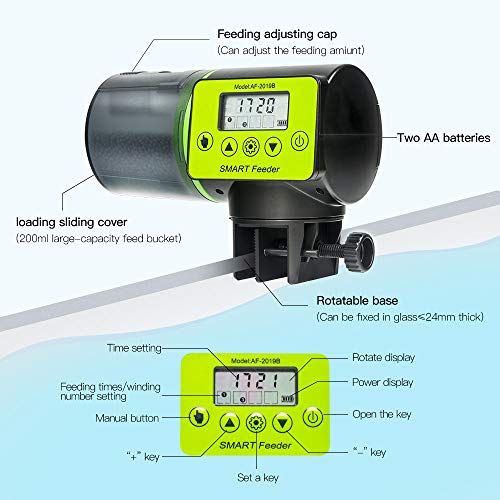 Wiscoon Fish Feeder Automatic Fish Feeder Fish Vacation Import