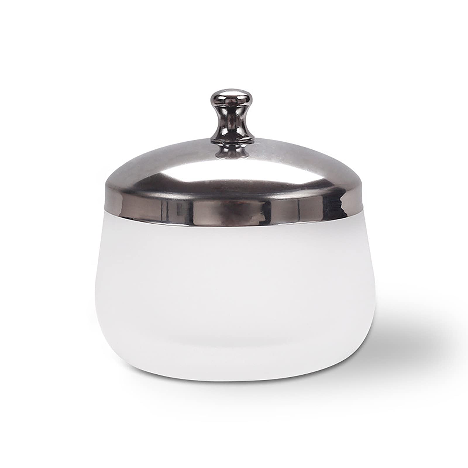 Crystal Glass Nail Art Dappen Dish with Cover Nail Glass Crystal Cup Acrylic Powder Liquid Container Disinfection Cup Frosted Nail Washing Cup Holder for Beauty Art Nail HJ-NAPB025 …