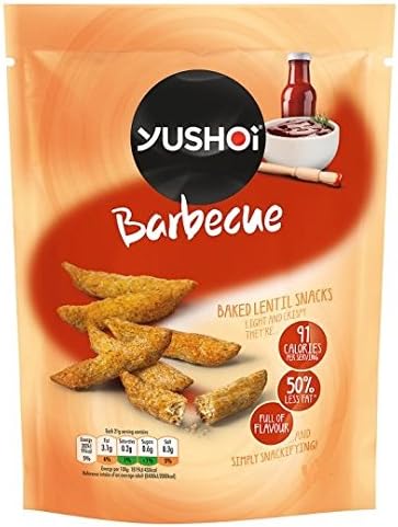 Yushoi Barbecue Baked Lentil Snacks 21g (Pack of 24)