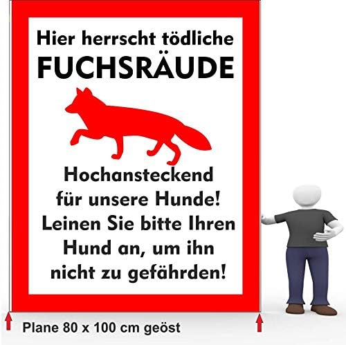 Advertising Banner 80 X 100 Cm Fox Mane Amazon Co Uk Garden