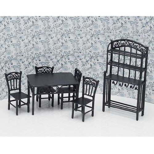 Dollhouse Miniature 1/24 Scale 6-Pc. Seagrove Dining Set