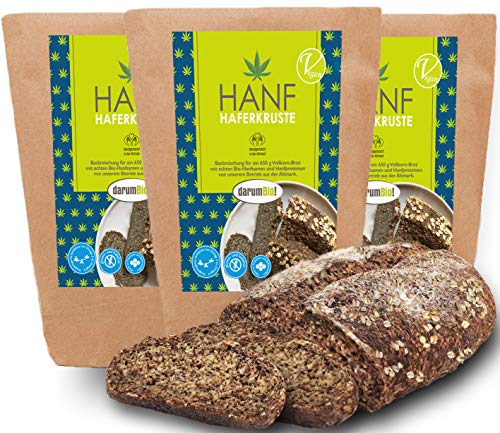 Glutenfreie Bio Brotbackmischung aus DEUTSCHLAND I 3er Sparpack I Regional I ohne Hefe I proteinreich I fettarm I ohne Backzusätze I vollwertig