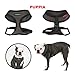 Puppia Soft Dog Harness No Choke Over-The-Head Triple Layered Breathable Mesh Adjustable Chest Belt and Quick-Release Buckle, Brown, Small