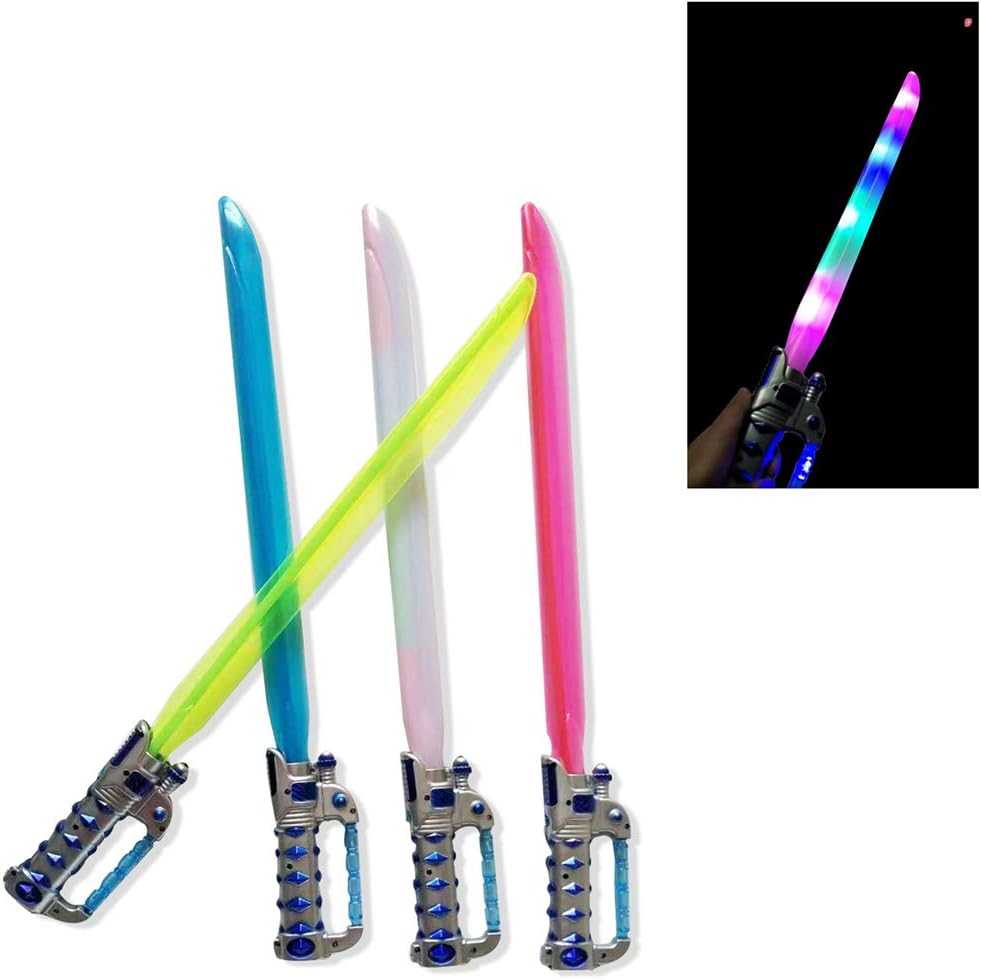 Zhoujinf Safe Plastic Lightsaber Toy With Infrared Rays Samurai sword Luminous Laser Sword Light up Led Flashing Lightstick Kids Toy Boys Favors