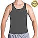 ROC Bodywear Men's Slimming Body Shaper Compression Shirt Slim Fit Undershirt Shapewear Mens Shirts Undershirts USA Company! (Lg, Grey)