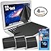 Clean Screen Wizard Microfiber Screen Keyboard Cleaner and Screen Keyboard Protector - 4 PACK (3 XL Cleaning Cloths/Keyboard Covers & Microfiber Sticker) for Laptops 12
