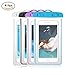 4-Pack Universal IPX8 Waterproof Case, Luminous Cellphone Dry Bag Phone Pouch for iPhone X/8/7Plus/6S Plus/SE/5S, Huawei, Samsung Galaxy Note, Google Pixel 2 HTC LG Sony MOTO up to 6.0