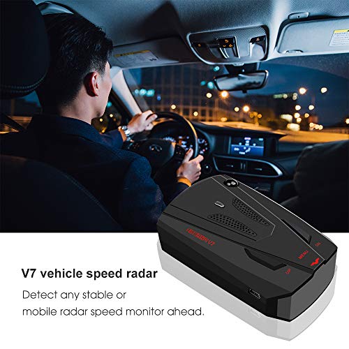 Laser Radar Detector for Cars, Prompt Speed, City/Highway Mode, 360